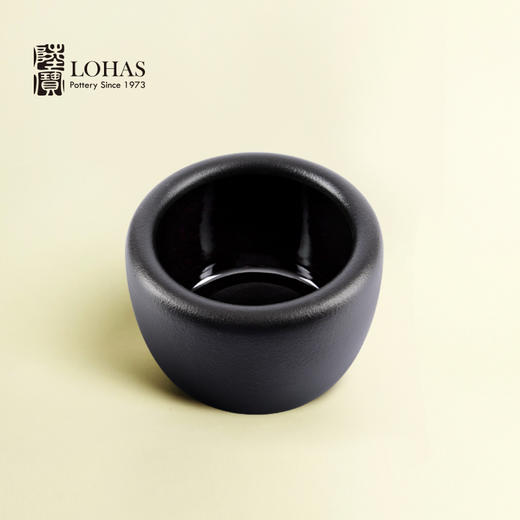 【LOHAS陆宝 禅风黑渣方】陆宝陶瓷  茶具配件茶道用品 水盂渣方陶瓷 茶渣桶水方【台湾陆宝】 商品图1