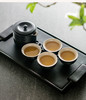 【LOHAS陆宝 旋纹旅行壶茶组】 茶具礼盒套装 茶礼陶瓷茶具送礼自用高端功夫茶具套组当代人文美学茶壶茶杯茶盘能量茶器 一壶两杯 黑白色茶礼旅行茶具【台湾陆宝】 商品缩略图1
