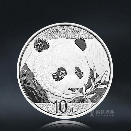 2018熊猫银币30克 商品图0