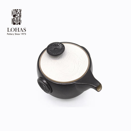 【LOHAS陆宝 定窑龙纹茶组】茶具礼盒套装 茶礼陶瓷茶具送礼自用高端功夫茶具套组当代人文美学茶壶茶杯茶盘功夫套组便携装配布袋旅行茶具【台湾陆宝】 商品图1