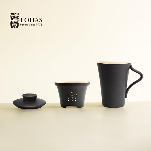 【LOHAS陆宝 典雅盖杯】茶具礼盒套装 茶礼陶瓷茶具送礼自用高端功夫茶具套组当代人文美学茶壶茶杯茶盘 办公茶具 泡茶过滤茶杯子茶具  陶瓷水杯 375ml【台湾陆宝】 商品图7