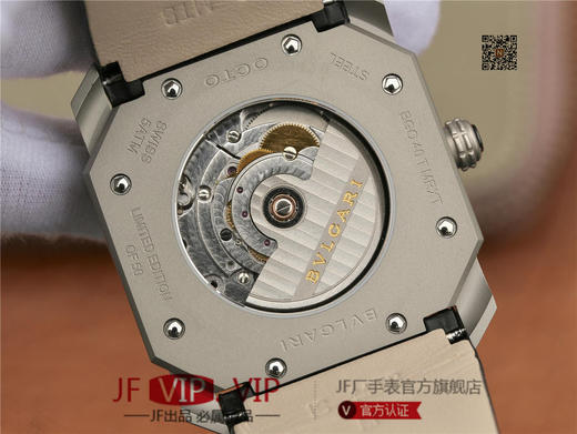 JL宝格丽OCTO系列腕表，男士腕表，自动机械机芯，皮表带，透底 商品图7
