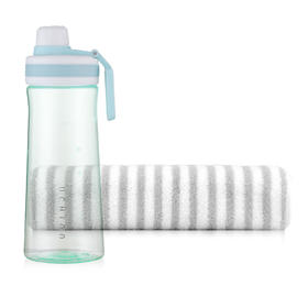 JD21011-N 素雅条纹运动巾杯子礼盒