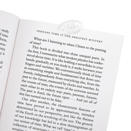 预售 【中商原版】时间的秩序（意大利物理学家卡洛·罗韦利）英文原版 The Order of Time 科学 Carlo Rovelli 商品图3