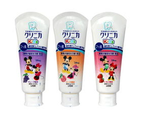 日本 狮王米奇防蛀儿童牙膏-60g(草莓味/葡萄味)