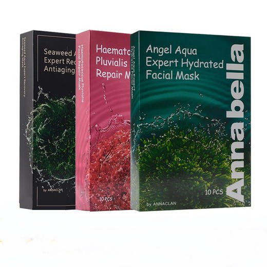泰国Annabella安娜贝拉海藻面膜/海藻面膜黑金/红球藻面膜-10片 商品图0