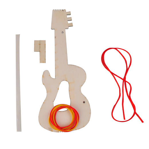 美可六一儿童节手工diy木吉他 儿童绘画涂鸦幼儿园制作材料包 商品图3
