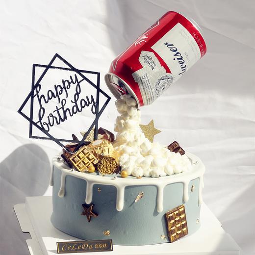 【优品系列】---【不醉】送兄弟、男友、老公生日蛋糕 商品图0