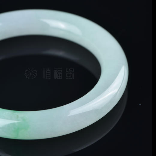 【秋月】浅绿飘花圆条镯-SZ408085 商品图2