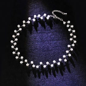 XA-YH289简约短款韩版项圈颈带珍珠锁骨链TZW