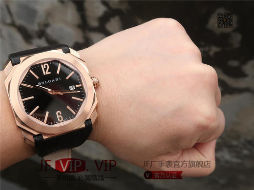 JL宝格丽OCTO系列腕表，男士腕表，自动机械机芯，皮表带，透底 商品图10