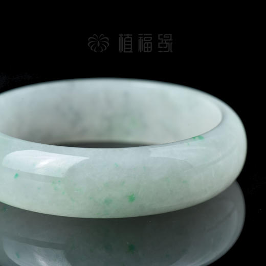 【繁星】宽板浅绿手镯-SZ408079 商品图1