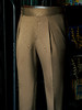 Huddersfield Quest Cottons 300克高克重高密度埃及棉深卡其色意式工艺裤装 商品缩略图0