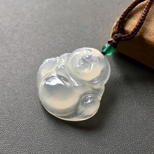 冰种厚庄翡翠弥勒佛 商品图1