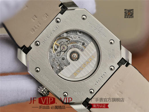 JL宝格丽OCTO系列腕表，男士腕表，自动机械机芯，皮表带，透底 商品图6