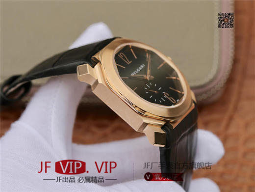 JL宝格丽OCTO系列腕表，男士腕表，自动机械机芯，皮表带，透底 商品图4