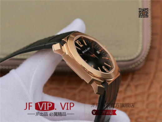 JL宝格丽OCTO系列腕表，男士腕表，自动机械机芯，皮表带，透底 商品图4