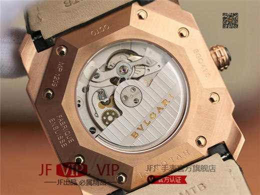 JL宝格丽OCTO系列腕表，男士腕表，自动机械机芯，皮表带，透底 商品图7