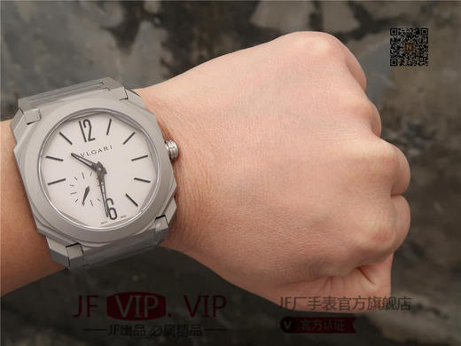 宝格丽2018新款OCTO Finissimo魅力男士41毫米的镀铑玫瑰金/精钢/钛喷砂三种表壳 商品图9