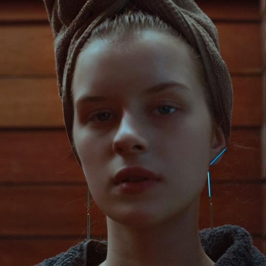 北京仓｜BEATRIZ PALACIOS-Neon-霓虹蓝复古玻璃 耳环 [西班牙设计师] 商品图0