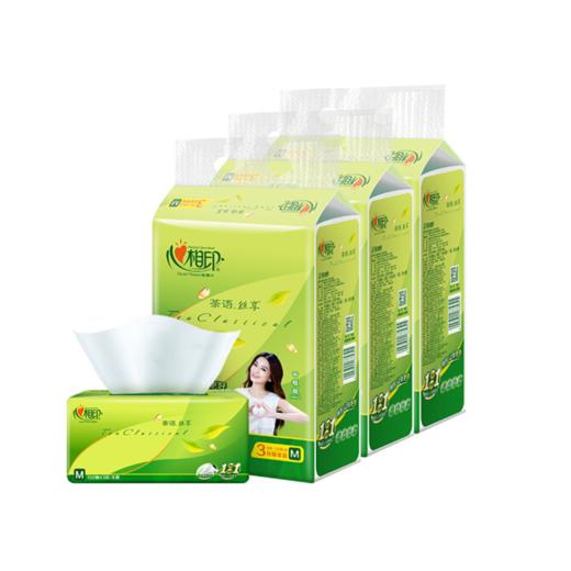 【亚欧超市】心相印茶语丝享抽纸150抽*3 商品图0