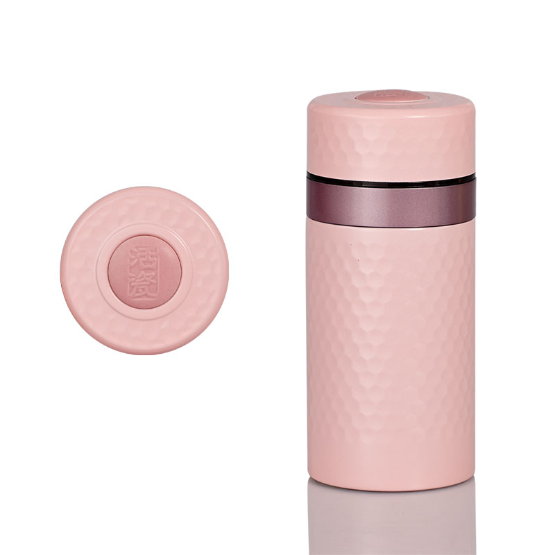 活瓷小金石保温杯 双层220ml 陶瓷内胆