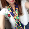 【双层设计 柔软丝滑 四季百搭】韩国ins小丝巾女百搭夏季防晒窄领巾 商品缩略图2
