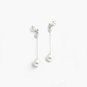 北京仓｜BERND WOLF-Leilana-珍珠 耳环（银色）［德国设计师］