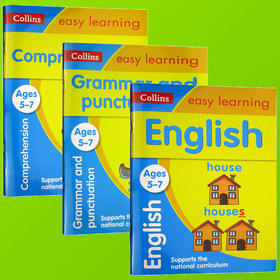 柯林斯易学儿童KS1英语练习册3本套装 英文原版 Collins Easy Learning KS1 语法 标点 阅读理解 英文版进口小学课外练习册