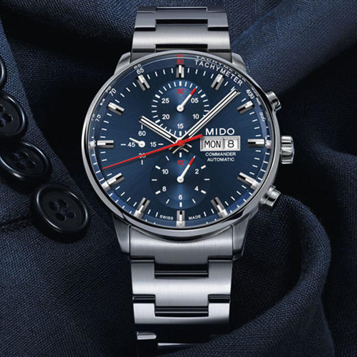 美度 MIDO 指挥官系列男士自动机械腕表 手表 M016.414.11.041.00 商品图1
