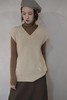 Liangxue 米白针织背心 商品缩略图0
