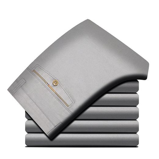 【服饰鞋包】男式休闲裤长裤子宽松中老年纯棉直筒男款商务男士休闲裤 商品图3