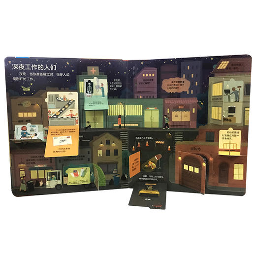 揭秘翻翻书低幼版 第二辑低幼版第二辑_揭秘夜晚 少儿 商品图4