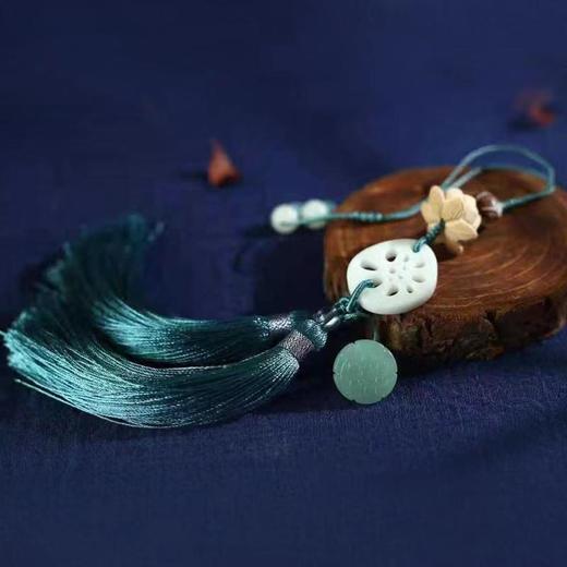 愿君好运连连莲花莲藕全家福福气满满挂饰 商品图3