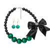 〖波西米亚风项链耳环套装〗欧美夸张大牌镶蝴蝶结项链耳环套装女性波西米亚风 商品缩略图1