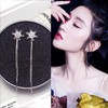 【两对装】防过敏耳钉耳环雪花长款韩版个性学生可爱简约网红耳坠 商品缩略图3