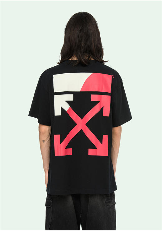 OW c/o VIRGIL ABLOH 19ss 警戒线 渐变箭头蓝色短袖T恤 tee TX467 商品图1