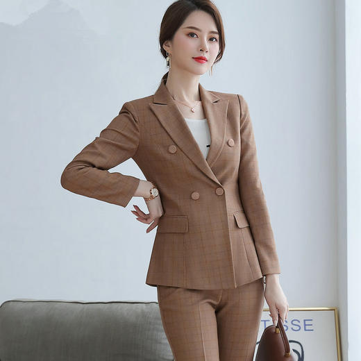 BSL-KY-326女士长袖职业西服正式装女裙套裤 商品图3