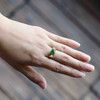 冰种阳绿翡翠糖果戒指设计师款18k黄金镶嵌 商品缩略图8