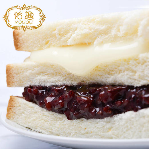 【健康养胃  粗粮紫米+奶酪吐司 三层面包 】紫米面包500g2000g零食蛋糕 商品图2