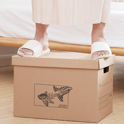 纸质收纳箱带盖子书本杂物整理箱衣服玩具化妆品收纳整理盒储物箱 商品图3