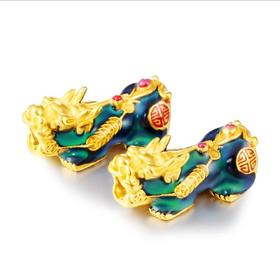 【配饰】*越南沙金貔貅 感温变色貔貅实心时尚个性DIy配件 沙金饰品