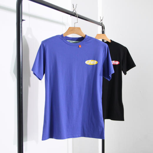 OW c/o VIRGIL ABLOH 19ss 警戒线 渐变箭头蓝色短袖T恤 tee TX467 商品图4