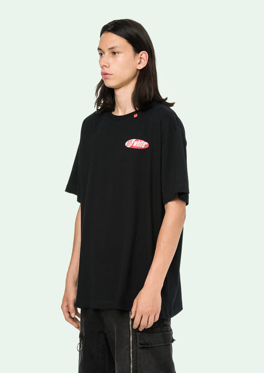 OW c/o VIRGIL ABLOH 19ss 警戒线 渐变箭头蓝色短袖T恤 tee TX467 商品图2