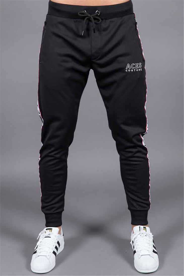 肌肉健美春秋款男士运动服饰裤新品 型男跑步健身长裤 夜跑运动裤