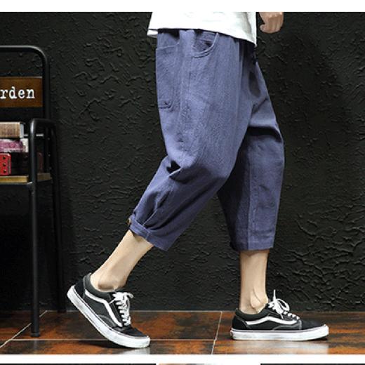 裁缝学苑M45七分裤男阔腿休闲裤1:1实物服装纸样剪裁图纸牛皮纸样 商品图0
