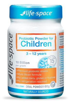【保税仓】life space益生菌 儿童益生菌粉60g调理肠胃3-12岁 商品图0