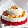 【优品系列】---【实拍图】--新鲜水果/白巧克力碎/玫瑰花瓣表层装饰【双层鲜果玫瑰】蛋糕 商品缩略图0