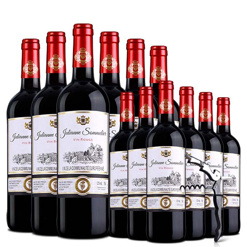 歌瑞安 法国原瓶进口 侍酒师干红葡萄酒750ML*12瓶 赠开酒器*1有票JPY带授权招加盟代理