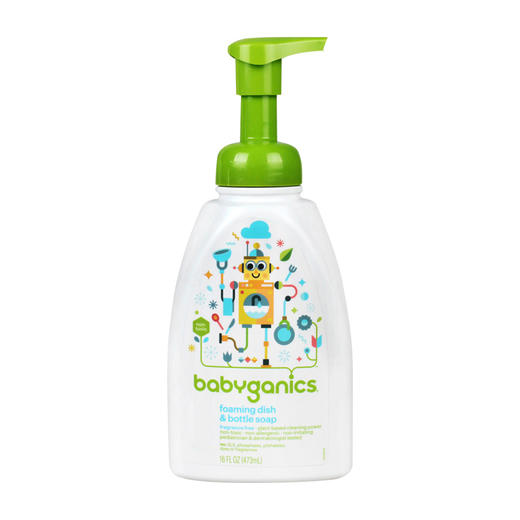 【保税仓】BabyGanics 甘尼克宝贝 婴儿餐具奶瓶发泡清洁剂 473毫升 商品图0